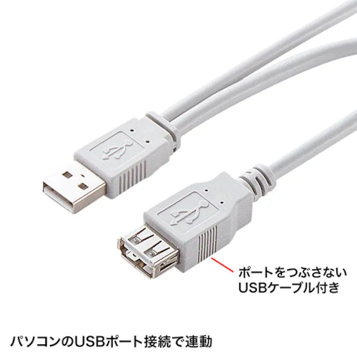サンワサプライ USB連動タップ(8口/BOX型) 125V/15Ax2m EA815GM-389 4518340112193【別送品】