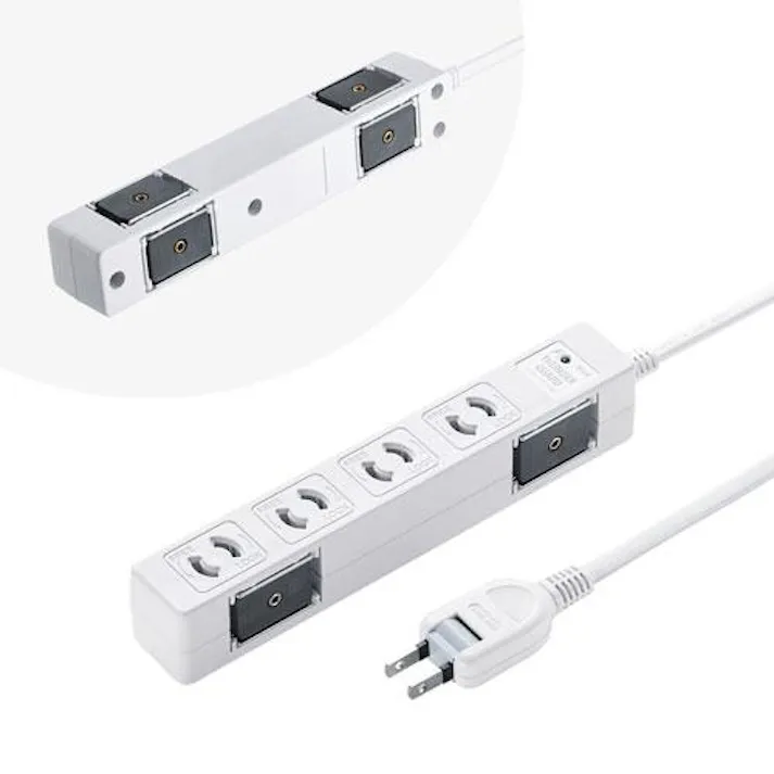 サンワサプライ 3m タップ(4口/2P/マグネット付/雷ガード) EA815GM-401(CDC)【別送品】