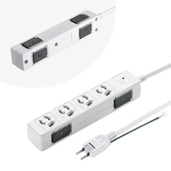 サンワサプライ 5m タップ(4口/2P/マグネット付/雷ガード) EA815GM-406(CDC)【別送品】