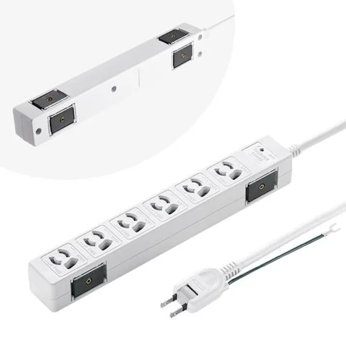 サンワサプライ 3m タップ(6口/2P/マグネット付/雷ガード) EA815GM-407(CDC)【別送品】