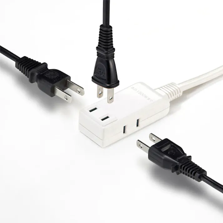 サンワサプライ モバイルタップ(3口/2P) 125V/15Ax0.2m EA815GM-414 4518340123373【別送品】
