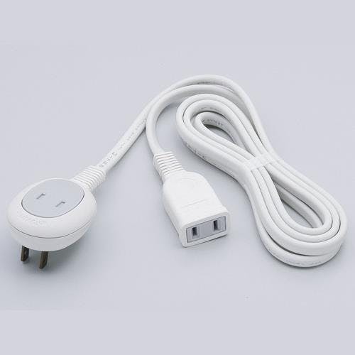 朝日電器(ELPA) 延長コード(2口) AC125V/15Ax1m EA815GN-111 4518340210301【別送品】