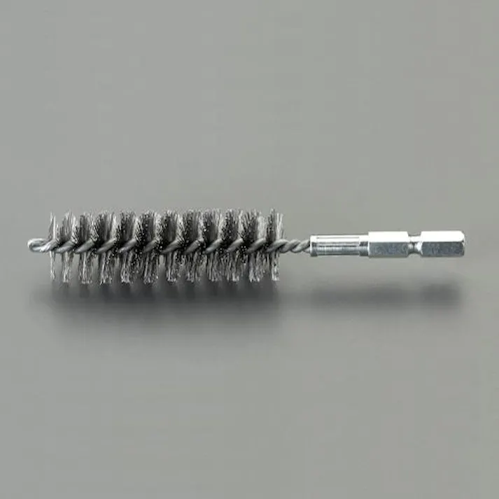 ESCO 8mm 六角軸付チューブブラシ(スチール) EA819BL-285(CDC)【別送品】