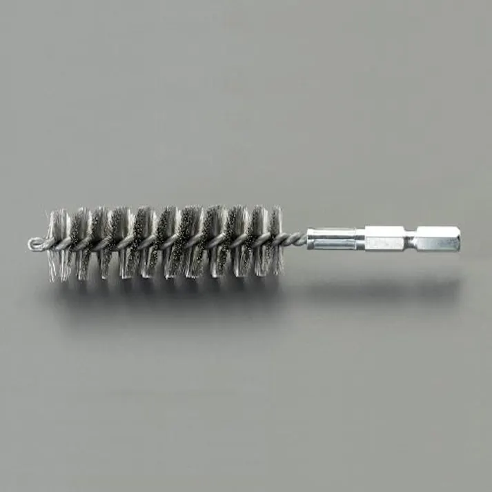 ESCO 3mm 六角軸付チューブブラシ(ステンレス) EA819BL-291(CDC)【別送品】