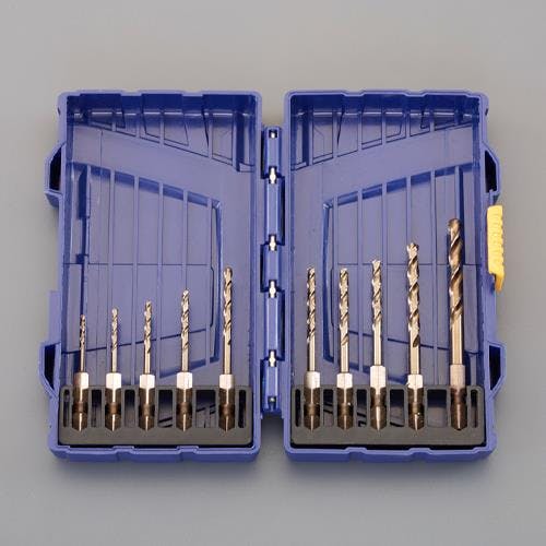 ステンレス用ドリルセット(CO-HSS) 2.0-6.0mm/10本組 EA824BY 4518340055117【別送品】