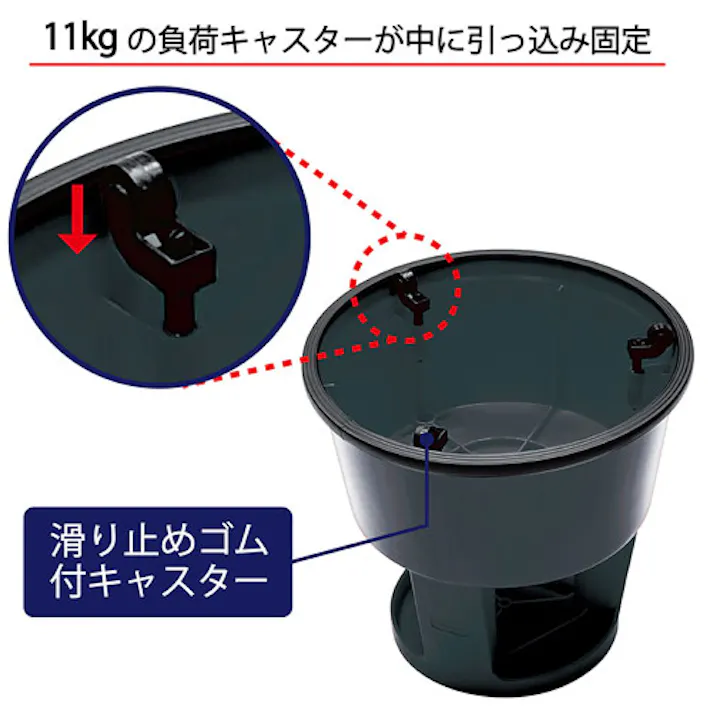 踏台(樹脂製/キャスター付) φ290xφ440x435mm EA903AL-61 4518340335455【別送品】