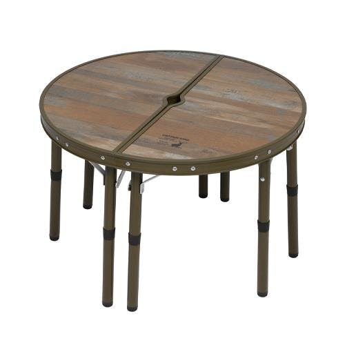 キャプテンスタッグ テーブル(折畳式) 600x600x225/400mm EA913YA-75 4518340312463【別送品】