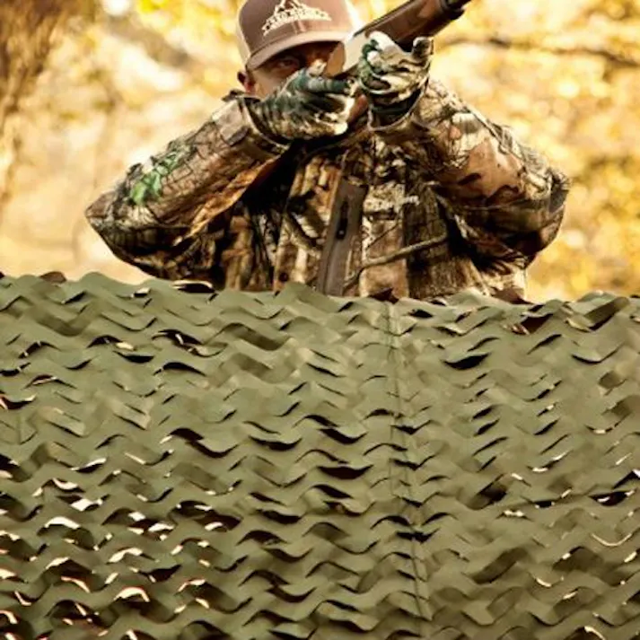 カモフラージュネット(緑/茶) 2159x5816mm EA915BA-52 4518340290525【別送品】