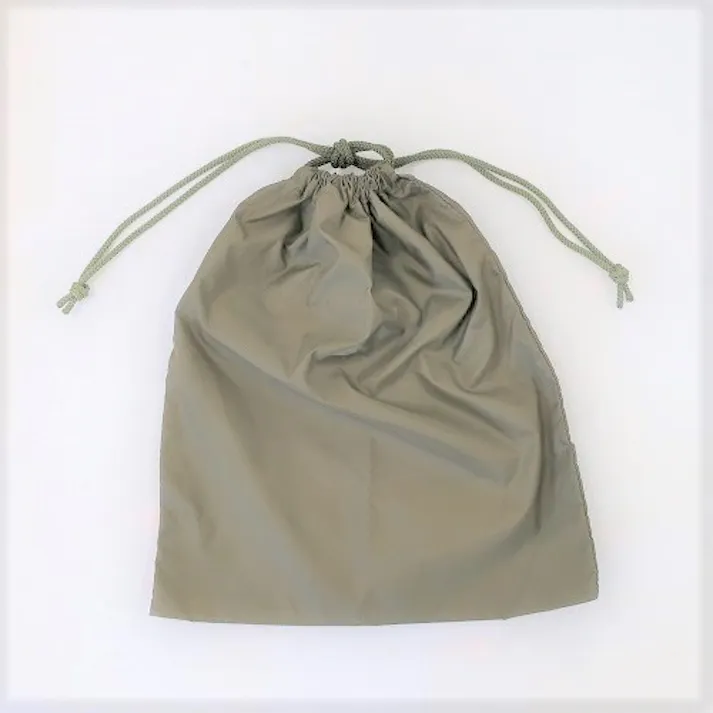 ESCO 350x410mm 巾着バッグ(OD色/タテ) EA925GR-61(CDC)【別送品】