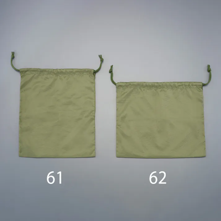 ESCO 350x410mm 巾着バッグ(OD色/タテ) EA925GR-61(CDC)【別送品】