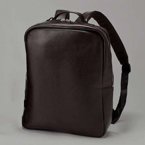 バックパック(レザー/ダークブラウン) 300x100x370mm EA927AE-21 4550061300374【別送品】
