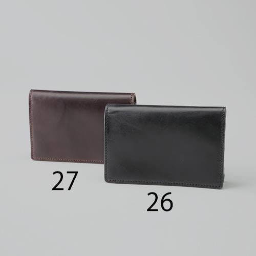 名刺入れ(馬革/ダークブラウン) 110x20x80mm EA927AE-27 4550061300411【別送品】