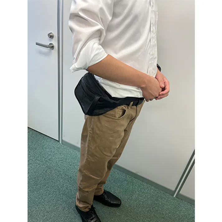 ウエストポーチ(ブラック) 195x80x140mm EA927AG-77B 4518340304215【別送品】