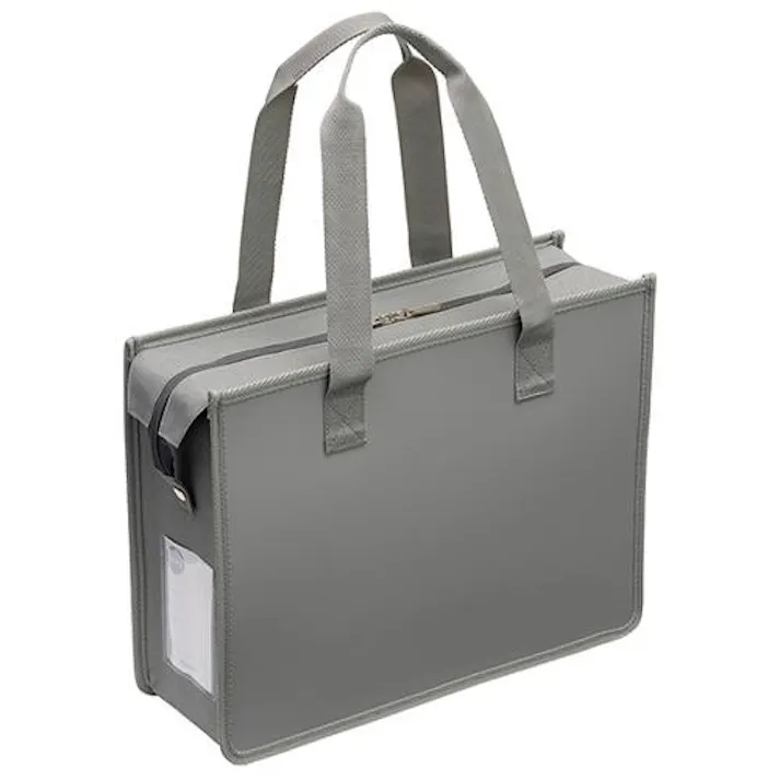 サクラクレパス 275x355x110mm オフィス用トートバッグ(グレー) EA927AS-22A(CDC)【別送品】