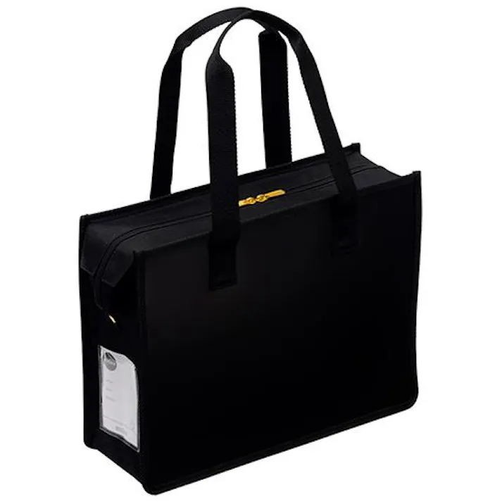 サクラクレパス 275x355x110mm オフィス用トートバッグ(ブラック) EA927AS-24A(CDC)【別送品】