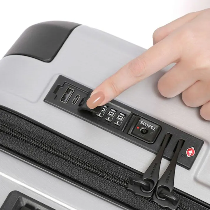 キャリーケース(シルバー) 480x300x680mm/91L EA927AX-11C 4518340301832【別送品】