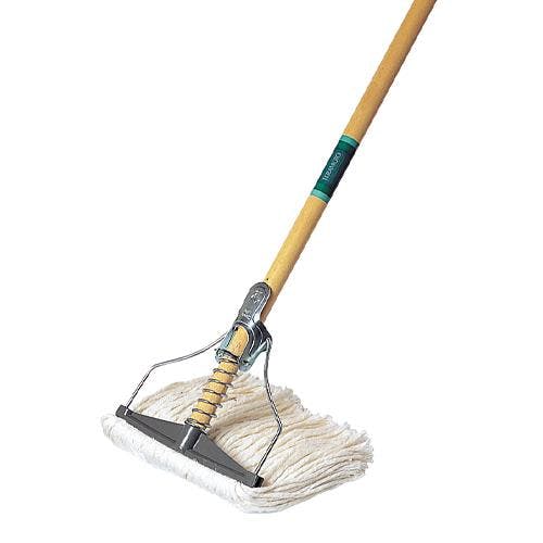 テラモト 木柄スプリングモップ(水拭き用) 1275mm EA928AB-351 4518340315570【別送品】