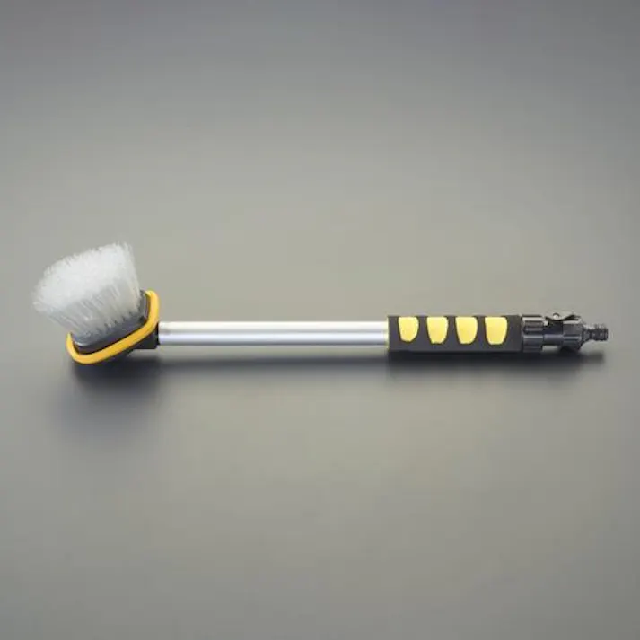 インダストリーコーワ 洗車ブラシ(通水型/手元止水付) 85x85x530mm EA928AG-311 4518340215344【別送品】