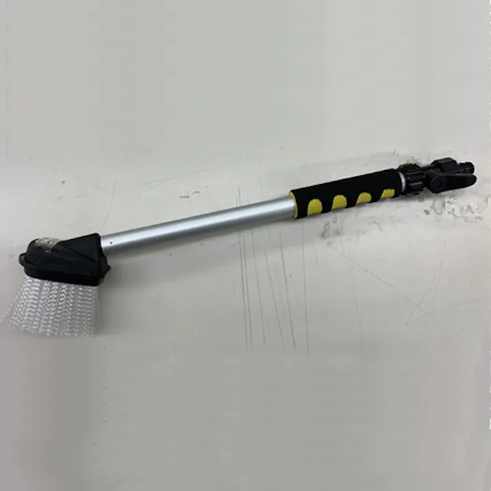 インダストリーコーワ 洗車ブラシ(通水型/手元止水付) 85x85x530mm EA928AG-311 4518340215344【別送品】