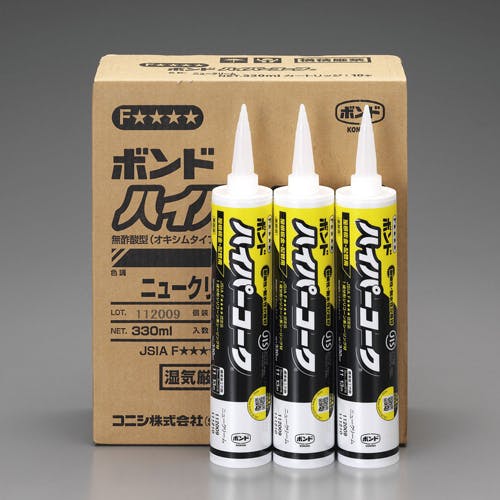コニシ 耐候性シリコンコーク(クリア/20本) 330ml EA930AE-23B