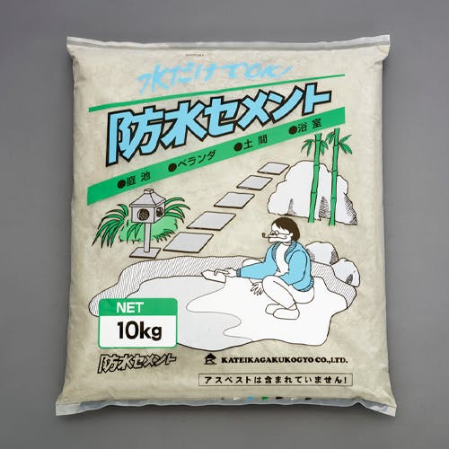 家庭化学工業 防水セメント(グレー) 10.0kg EA934KB-86 4550061293423