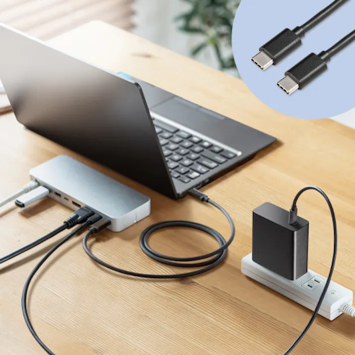 サンワサプライ AC100-240V USB充電器(PD100/TypeC) EA940CD-257(CDC)【別送品】