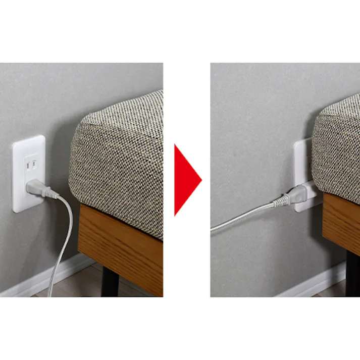 朝日電器(ELPA) コンセントアダプター(よこ型) AC125V/15A EA940CD-6 4550061408483【別送品】