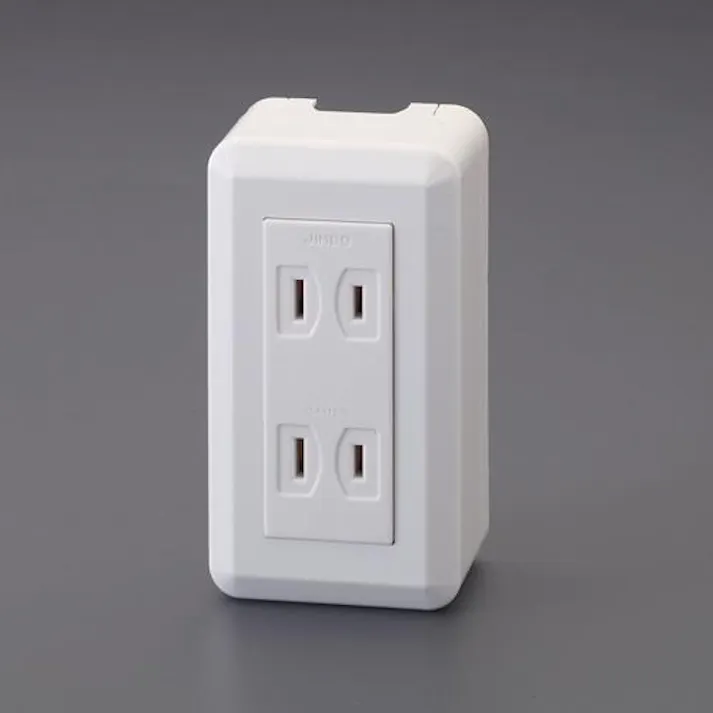 神保電器(JIMBO) 125V/15A コンセント(角型・2口) EA940CJ-46A(CDC)【別送品】
