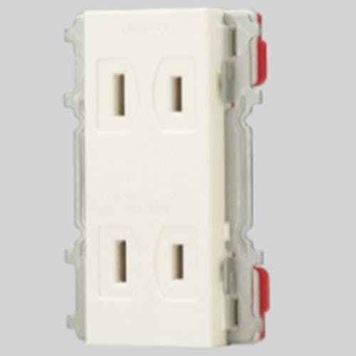 神保電器(JIMBO) コンセント(角型・2口) 125V/15A EA940CJ-46A
