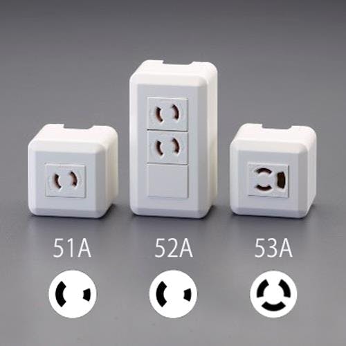 神保電器(JIMBO) コンセント [角形] [1口][抜止め] 125V/15A EA940CJ-51A 4518340251526【別送品】