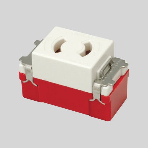 神保電器(JIMBO) コンセント [角形] [2口][抜止め] 125V/15A EA940CJ