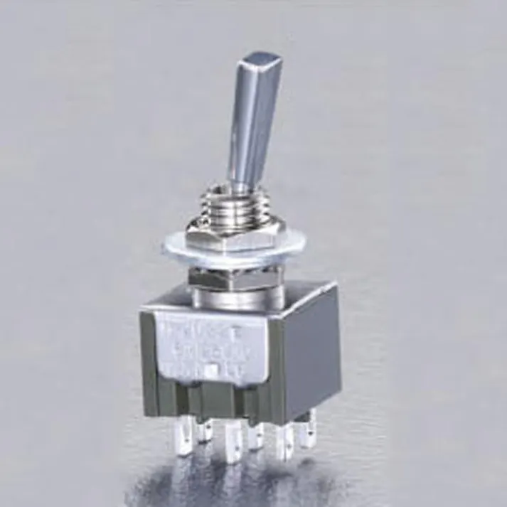 NKKスイッチズ 2極双投トグルスイッチ(フラットレバー型) 125V/6A EA940DH-123A 4518340010901【別送品】