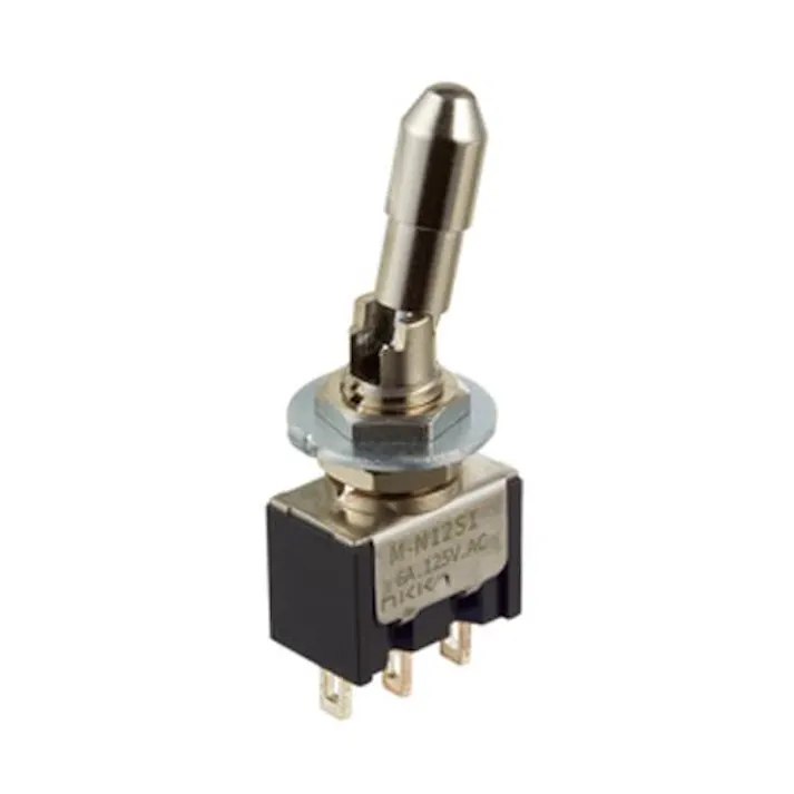 NKKスイッチズ 125V/6A 2極双投トグルスイッチ(レバーロック型) EA940DH-134A(CDC)【別送品】