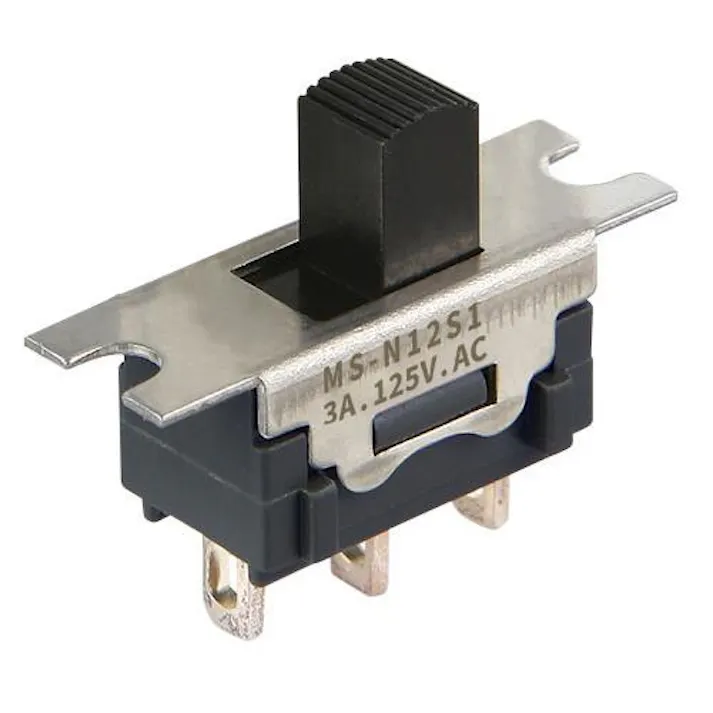 NKKスイッチズ 125V/3A 単極双投/小型スライドスイッチ EA940DH-602A(CDC)【別送品】