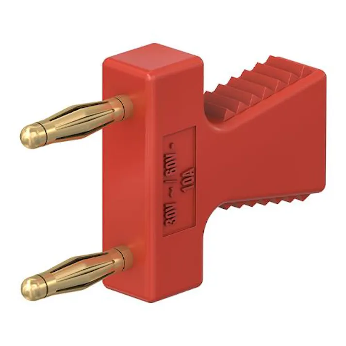 ESCO φ2mmx12mm ジャンパプラグ(赤) EA940DP-412(CDC)【別送品】