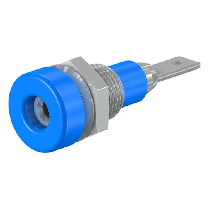 ESCO φ2mm/M 6 パネルマウントソケット(青) EA940DP-503(CDC)【別送品】