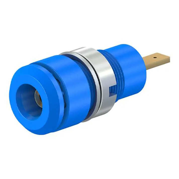 ESCO φ2mm/M 8 パネルマウントソケット(青) EA940DP-533(CDC)【別送品】