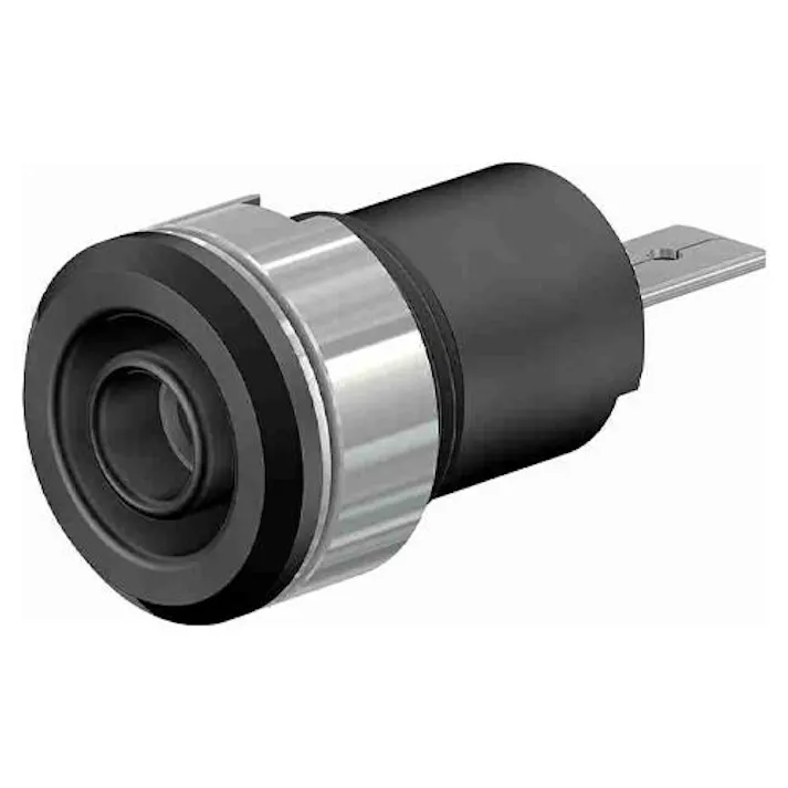 ESCO φ4mm パネルマウントソケット(黒) EA940DP-541(CDC)【別送品】