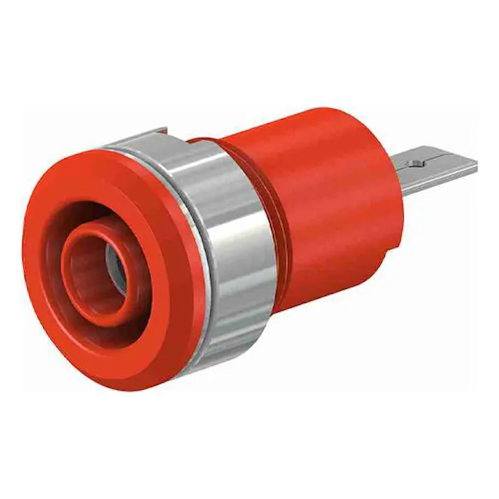 ESCO φ4mm パネルマウントソケット(赤) EA940DP-542(CDC)【別送品】