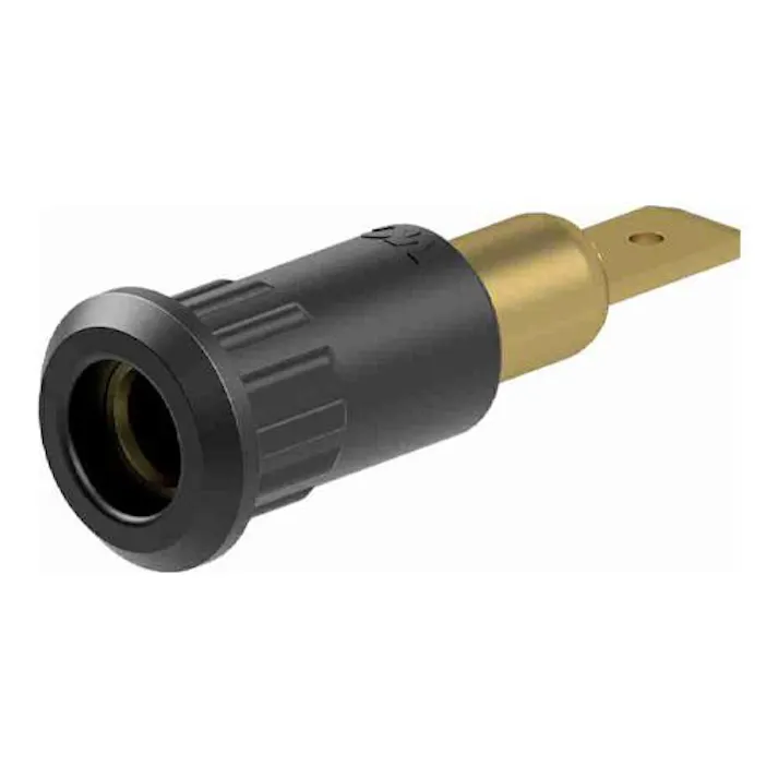ESCO φ4mm プレスインソケット(黒) EA940DP-581(CDC)【別送品】