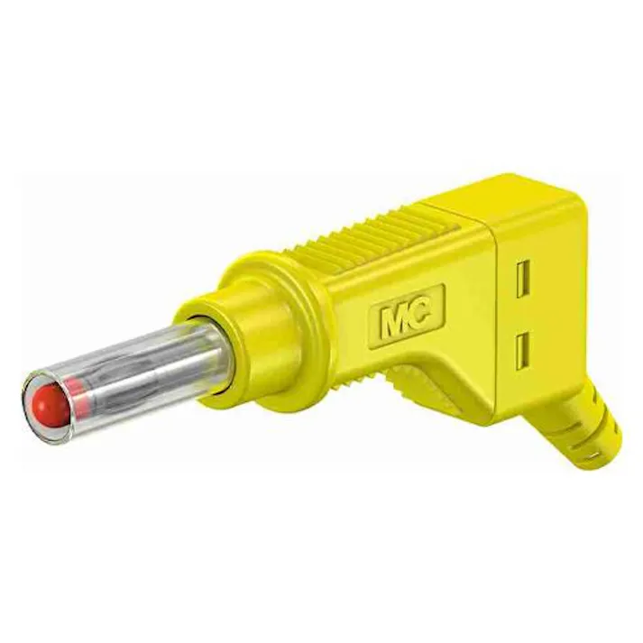 ESCO φ4mm バナナプラグ(スタック接続/黄) EA940DP-774(CDC)【別送品】