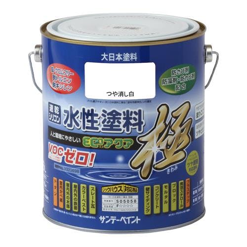多目的塗料[水性](つや消し白) 1.6L EA942E-63 4518340327757【別送品】