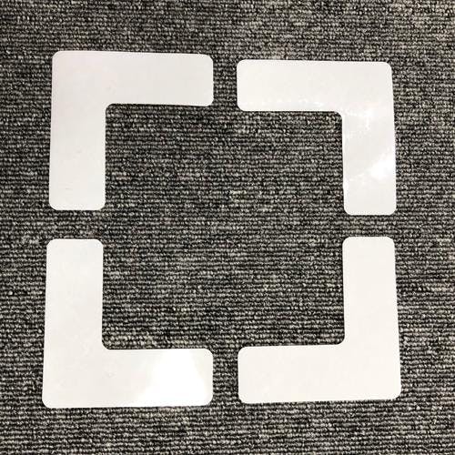 ニトムズ フロア表示マーク(面ファスナー式/L型/4枚) EA944DJ-53 4518340305397【別送品】