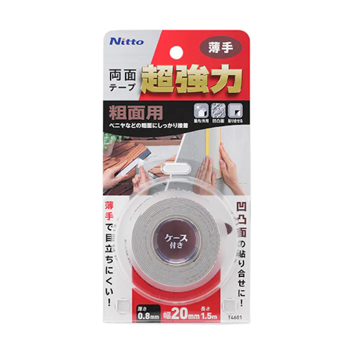 ニトムズ 両面テープ・超強力(粗面用) 20mmx1.5m EA944MF-318 4518340188891【別送品】
