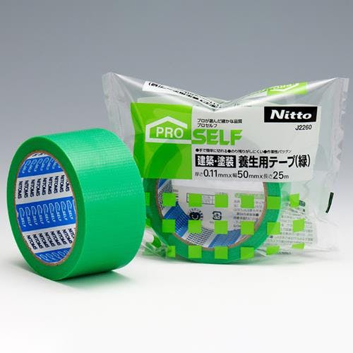 ニトムズ 養生テープ(建築塗装用/緑/30巻) 50mmx25m EA944ML-100B 4550061429419【別送品】