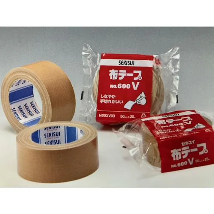 ESCO 25mmx25m 布粘着テープ(ダンボール色) EA944ND-40(CDC)【別送品】