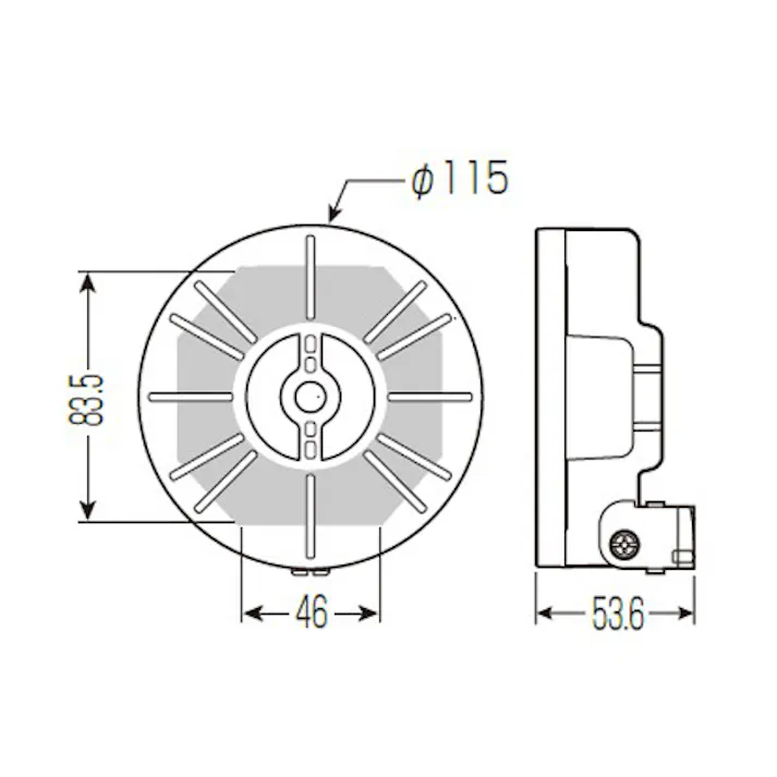 未来工業 W3/8” 防犯カメラ取付台座(吊りボルト用) EA947HB-253(CDC)【別送品】