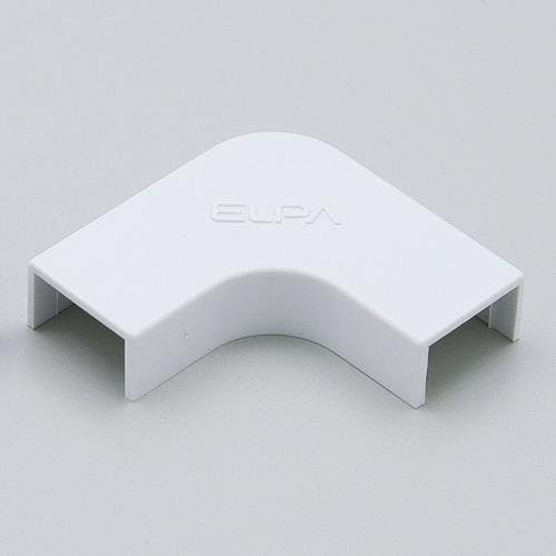 朝日電器(ELPA) モール用マガリ(白/10個) 21mm EA947JD-2 4518340097858【別送品】