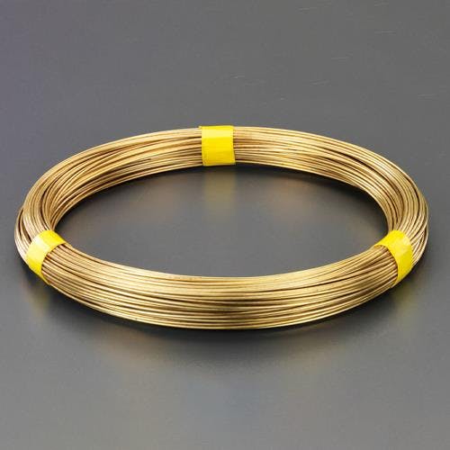 真鍮線 4.0mmx9m/#8 EA951AE-4A 4550061147115【別送品】 | ねじ・くぎ