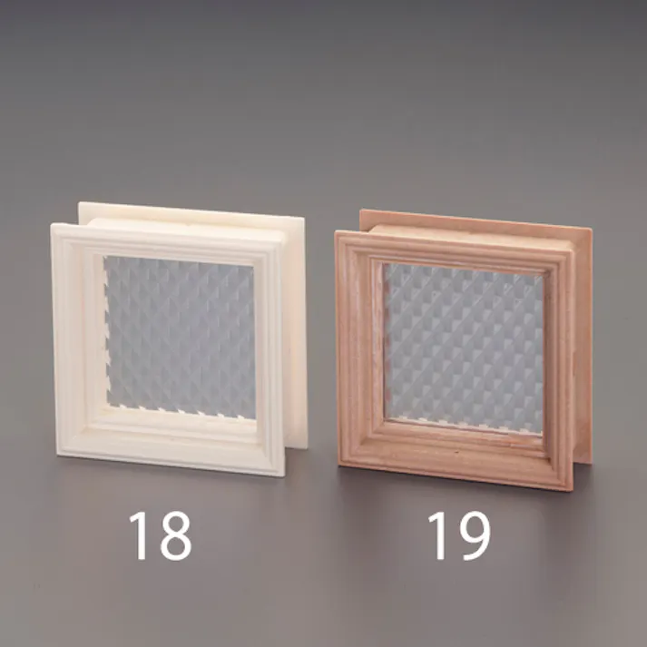 ESCO 100x100mm 明り窓(木目) EA951L-19(CDC)【別送品】